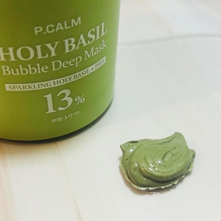 ホーリーバジル炭酸バブルパック/P.CALM/洗い流すパック・マスクを使ったクチコミ(3枚目)