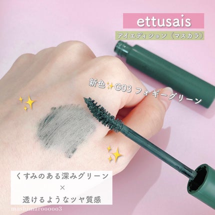 エテュセ アイエディション(マスカラ) G グロッシータイプ グロッシータイプ G03 フォギーグリーン/ettusais/マスカラの画像