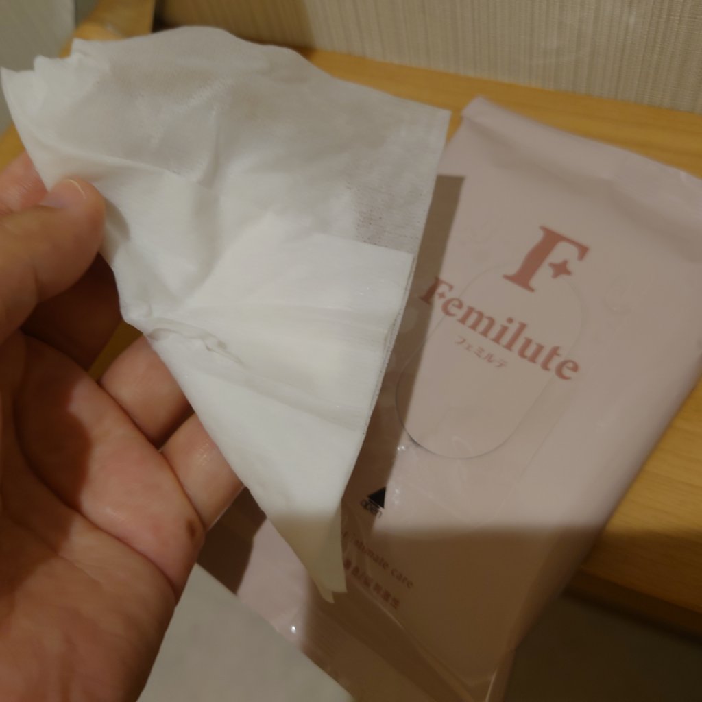 ふきとりシート/Femilute/デリケートゾーンケアを使ったクチコミ（1枚目）