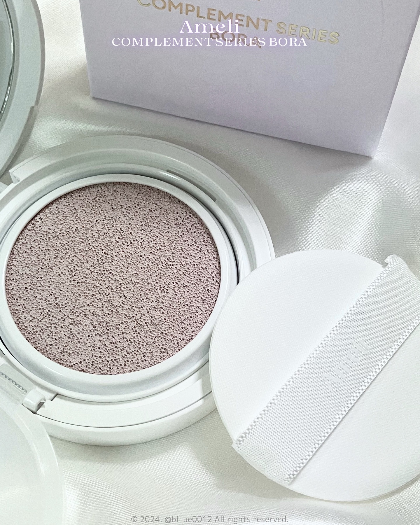 コンプリメントシリーズクッション 紫色(ボラ)/Ameli/クッションファンデーションを使ったクチコミ（3枚目）