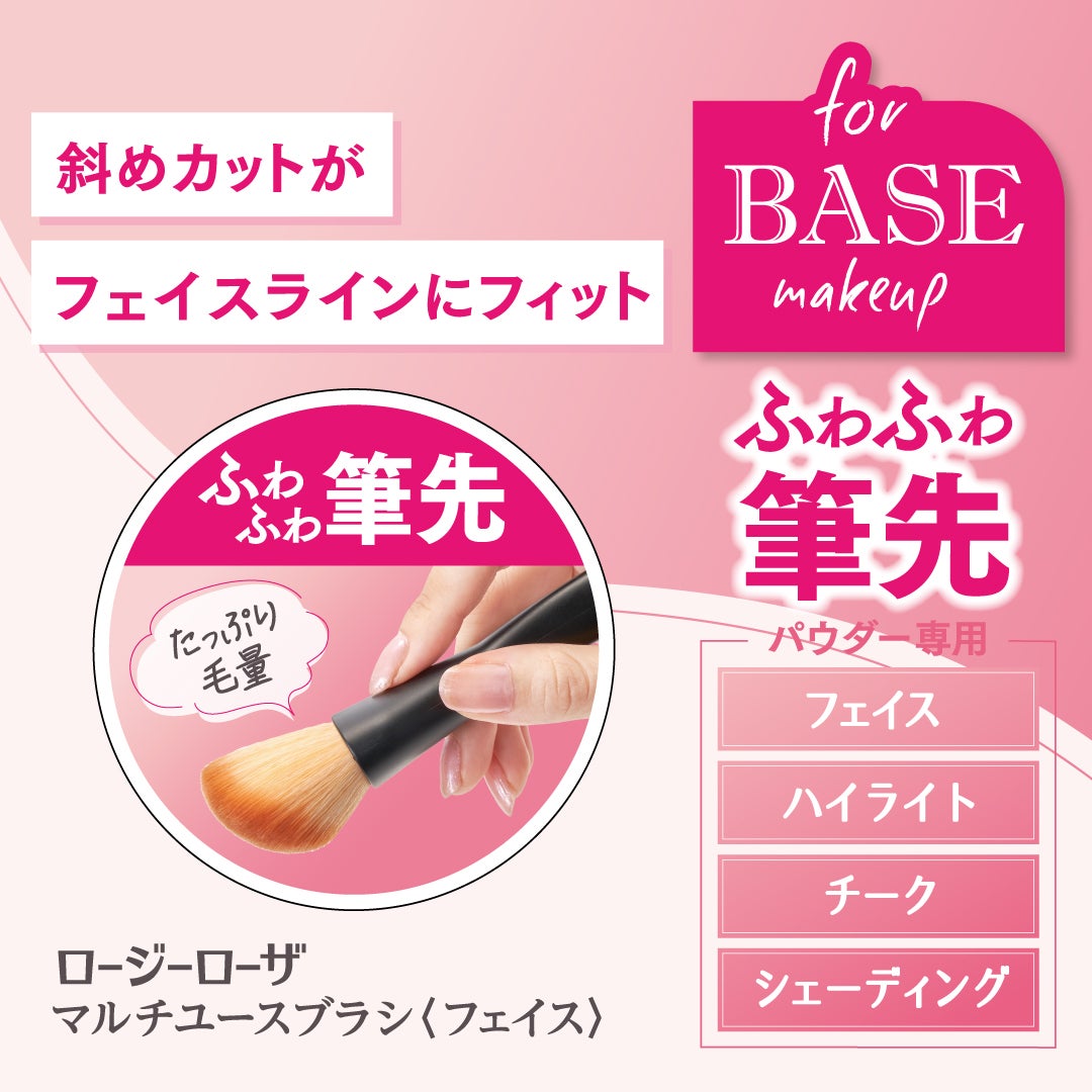 マルチユースブラシ〈フェイス〉/ロージーローザ/メイクブラシを使ったクチコミ(2枚目)