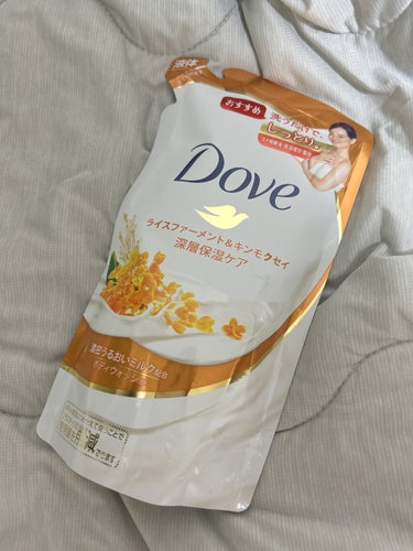 秋になったからかキンモクセイの香りの商品が沢山出ています。
その中でダヴから出ていたので、購入。

 さすが、ダヴ！泡の密度も濃くて、ふわふわな泡になる。
体の乾燥はひどい私にピッタリで、乾燥する事がな