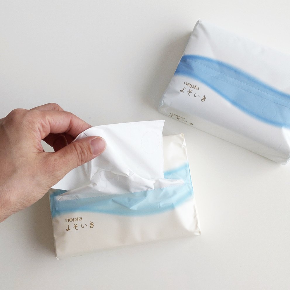 よそいき保湿ティシュ/ネピア/ティッシュを使ったクチコミ（2枚目）