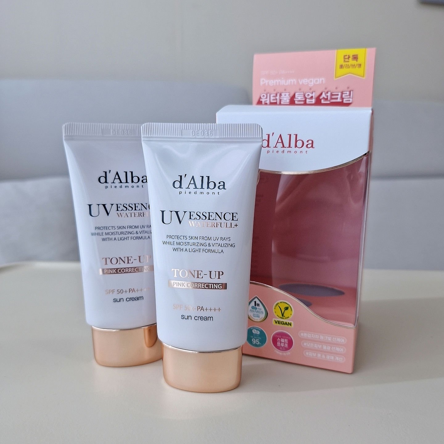 ウォータフルトーンアップサンクリーム/ダルバ/日焼け止めクリームを使ったクチコミ（1枚目）