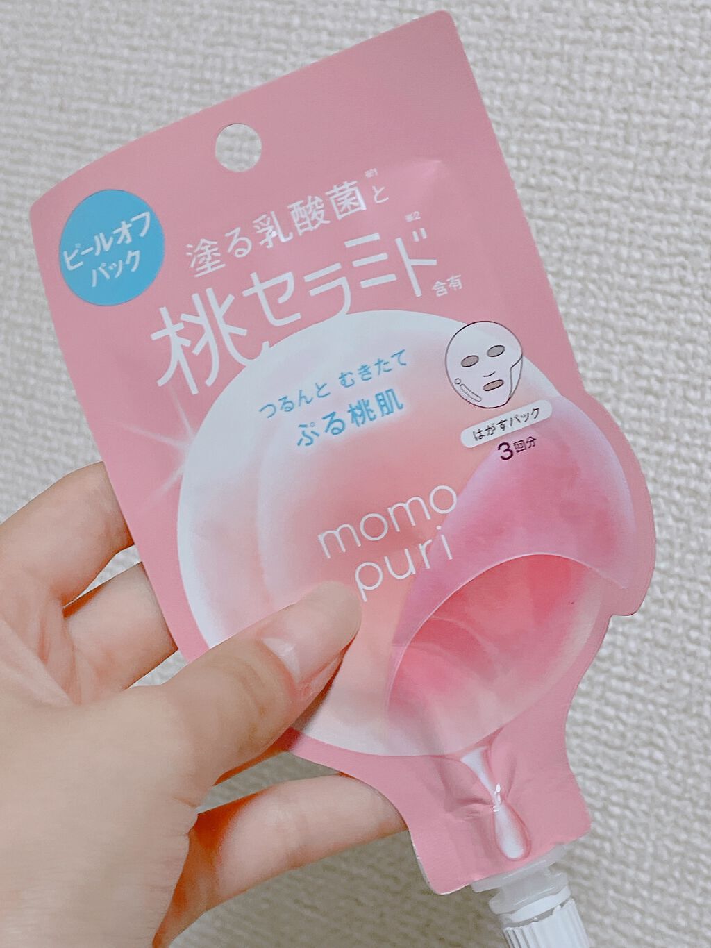 ももぷり フレッシュピールオフパック/ももぷり/ピーリングを使ったクチコミ（1枚目）