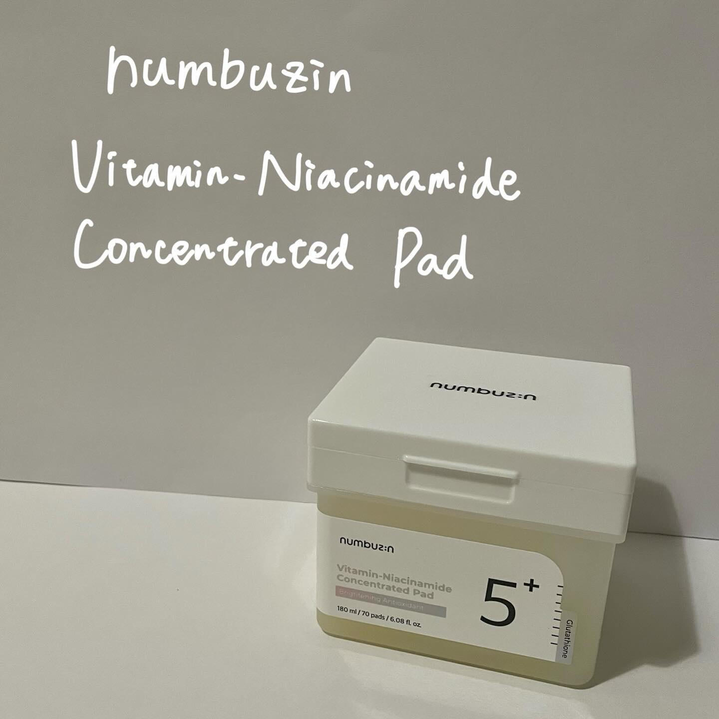 5番 白玉グルタチオンＣフィルムパッド/numbuzin/トナーパッドを使ったクチコミ（1枚目）