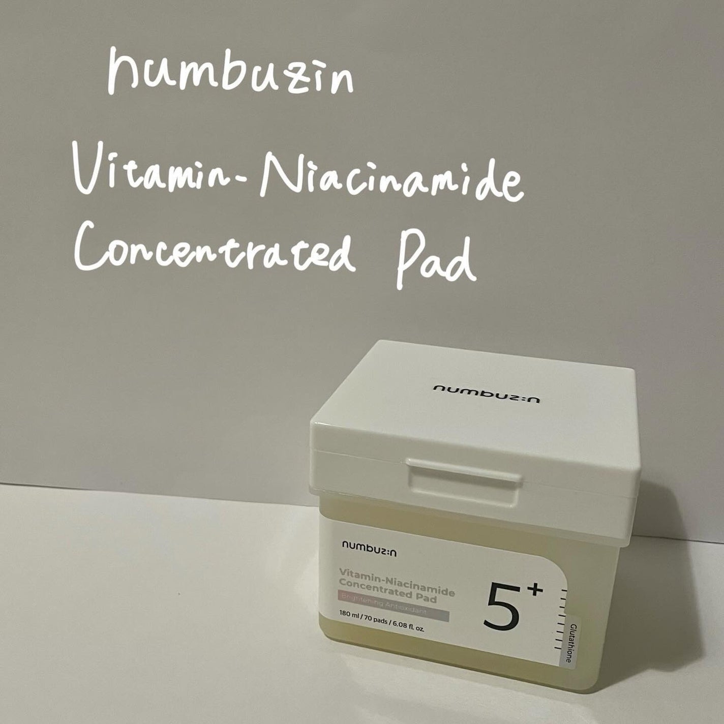 5番 白玉グルタチオンCフィルムパッド/numbuzin/トナーパッドを使ったクチコミ(1枚目)