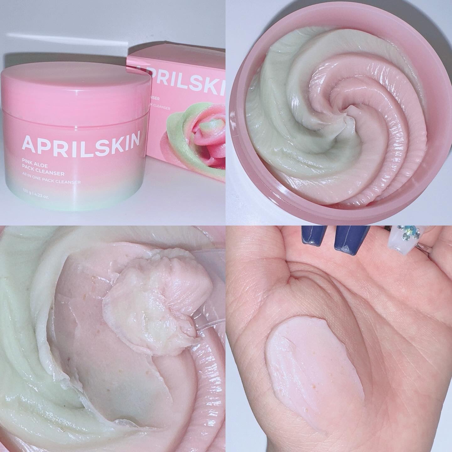 ピンクアロエメレンゲクレンザー/APRILSKIN/その他洗顔料を使ったクチコミ（1枚目）