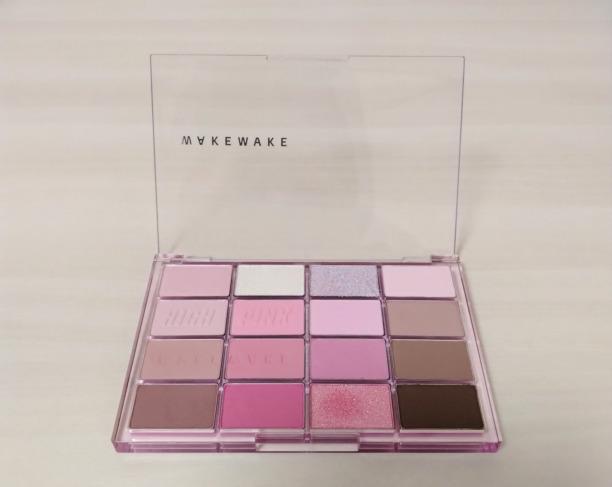 ソフトブラーリングアイパレット 09.ハイピンクブラーリング/wakemake/アイシャドウパレットを使ったクチコミ（2枚目）