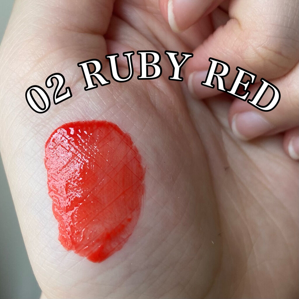 ジューシーラスティングティント/rom&nd/リップティントを使ったクチコミ（2枚目）