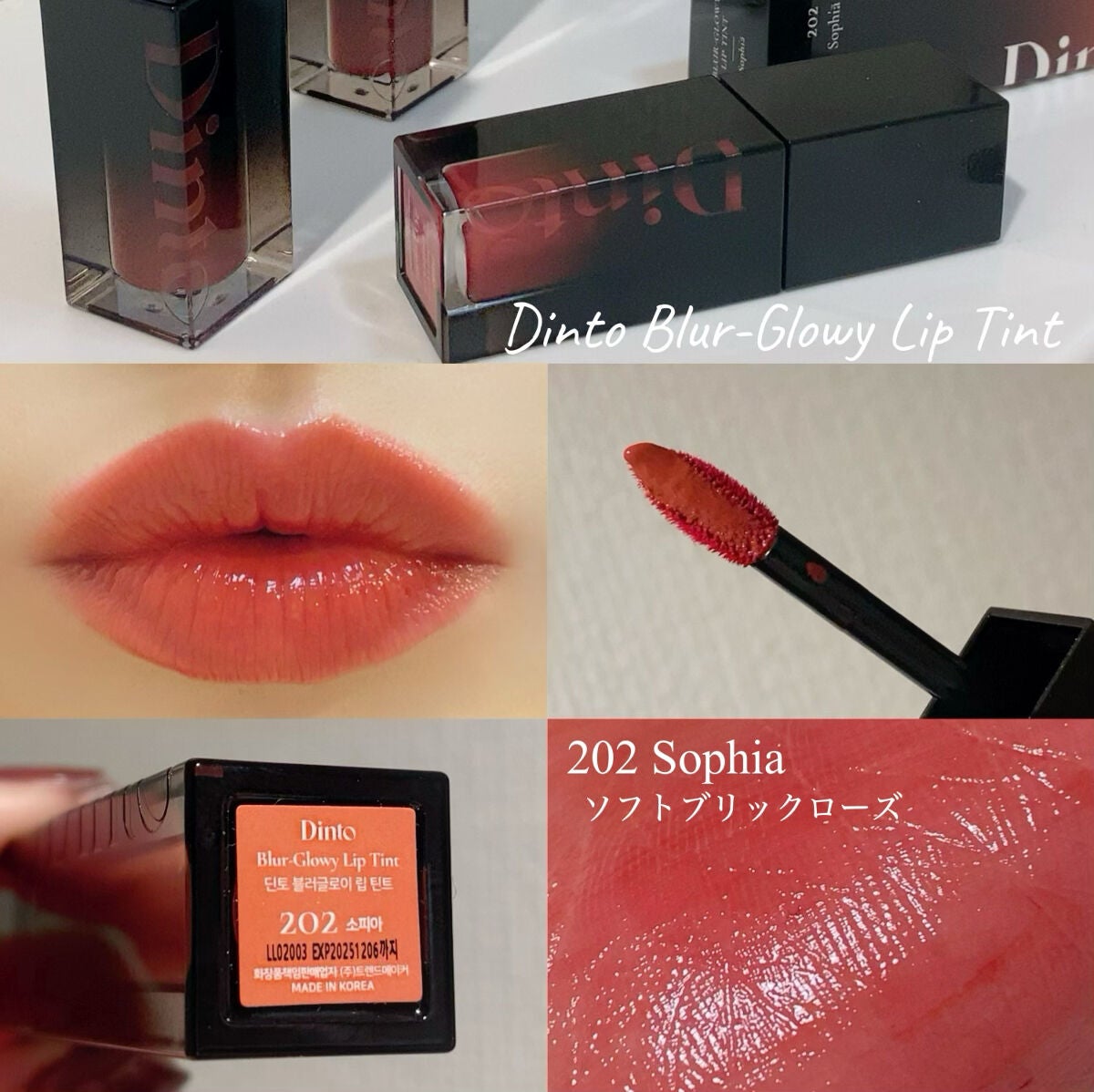 ブラーグロイリップティント/Dinto/リップティントを使ったクチコミ(2枚目)