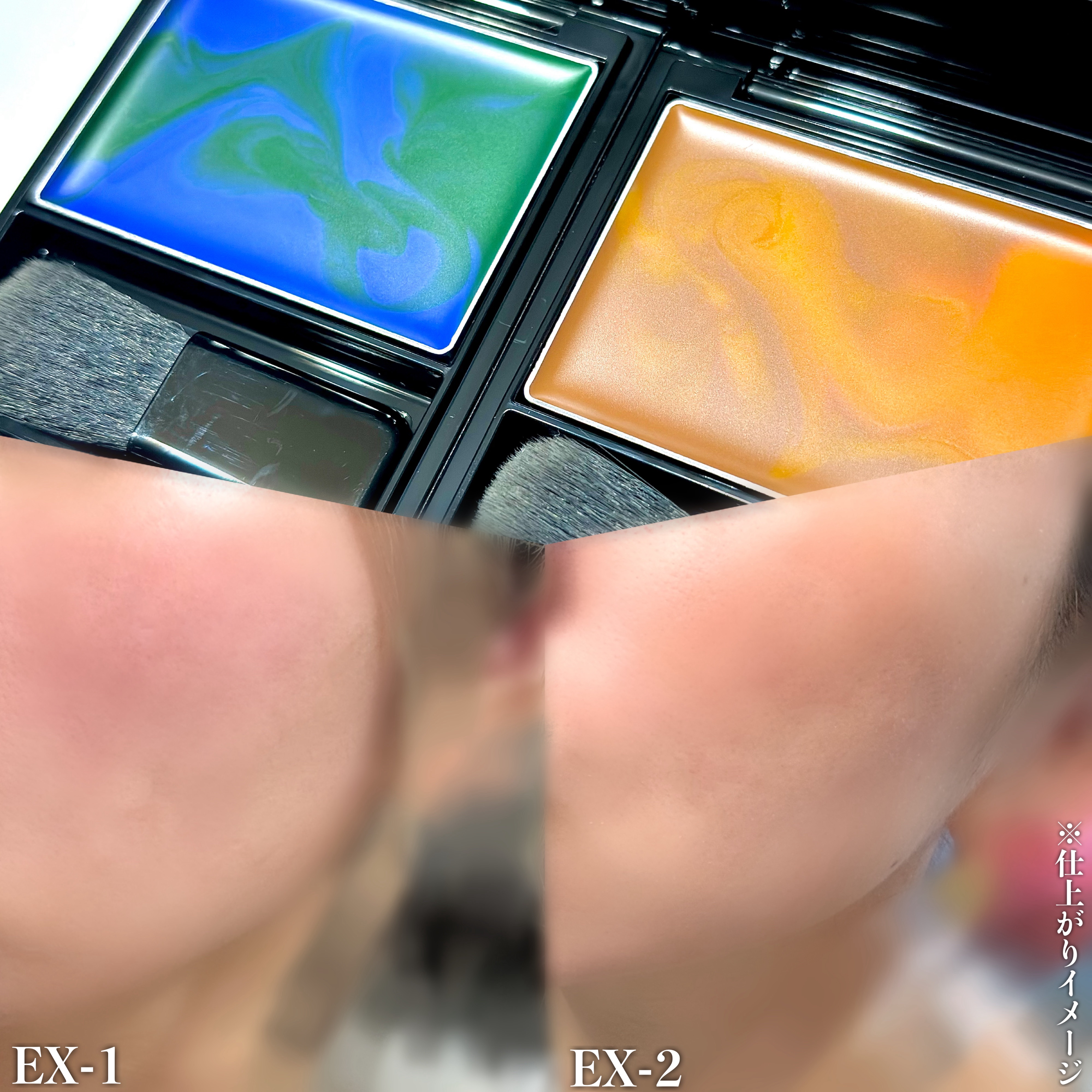 ケイト 3Dクリエイターデュオ EX-2 シマウマメタル(限定) 4.5g/KATE/シェーディングを使ったクチコミ（3枚目）