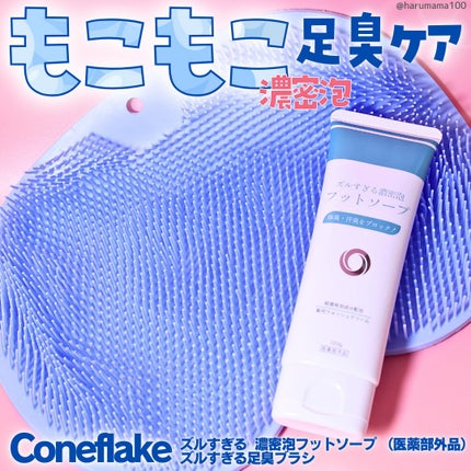 ズルすぎる足臭ブラシ/Coneflake/レッグ・フットケアを使ったクチコミ(1枚目)