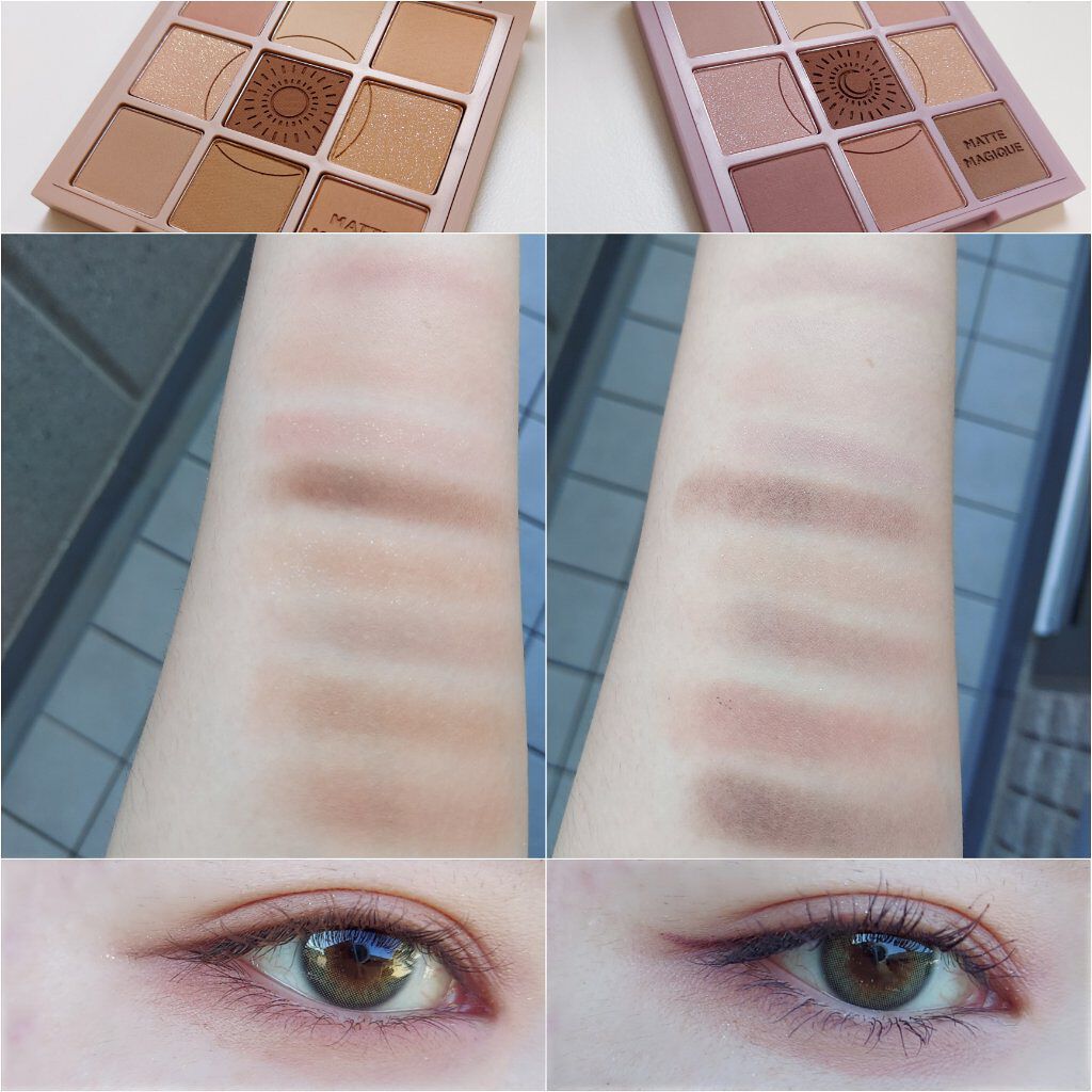 マイフェイブムードアイパレット 9カラー/HOLIKA HOLIKA/アイシャドウパレットを使ったクチコミ（2枚目）