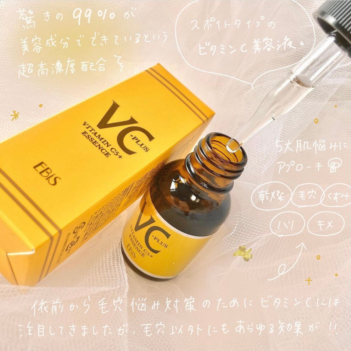 Cエッセンス/EBiS化粧品/美容液を使ったクチコミ(2枚目)