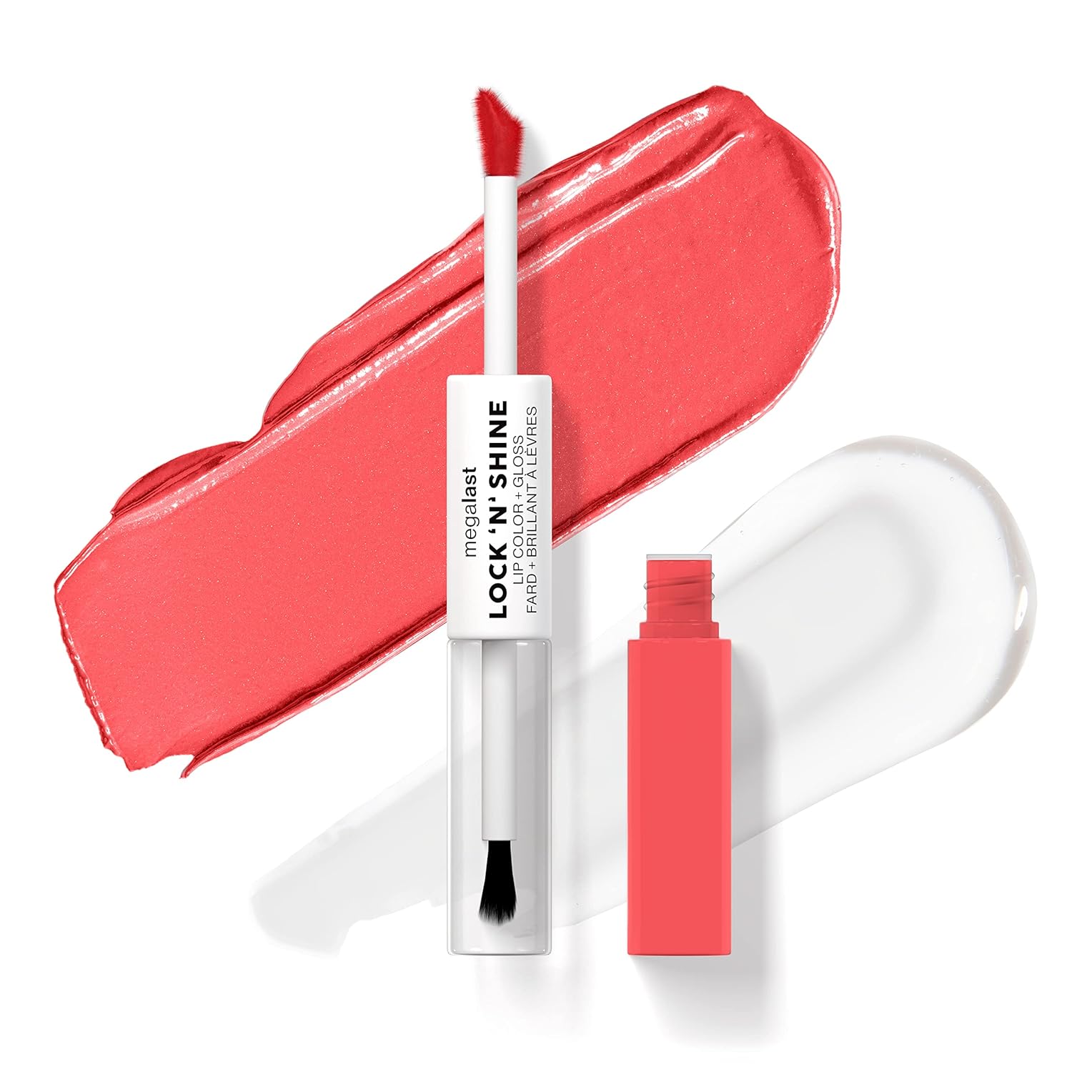 Megalast Lock 'N' Shine Lip Color + Gloss Shining Hybiscus