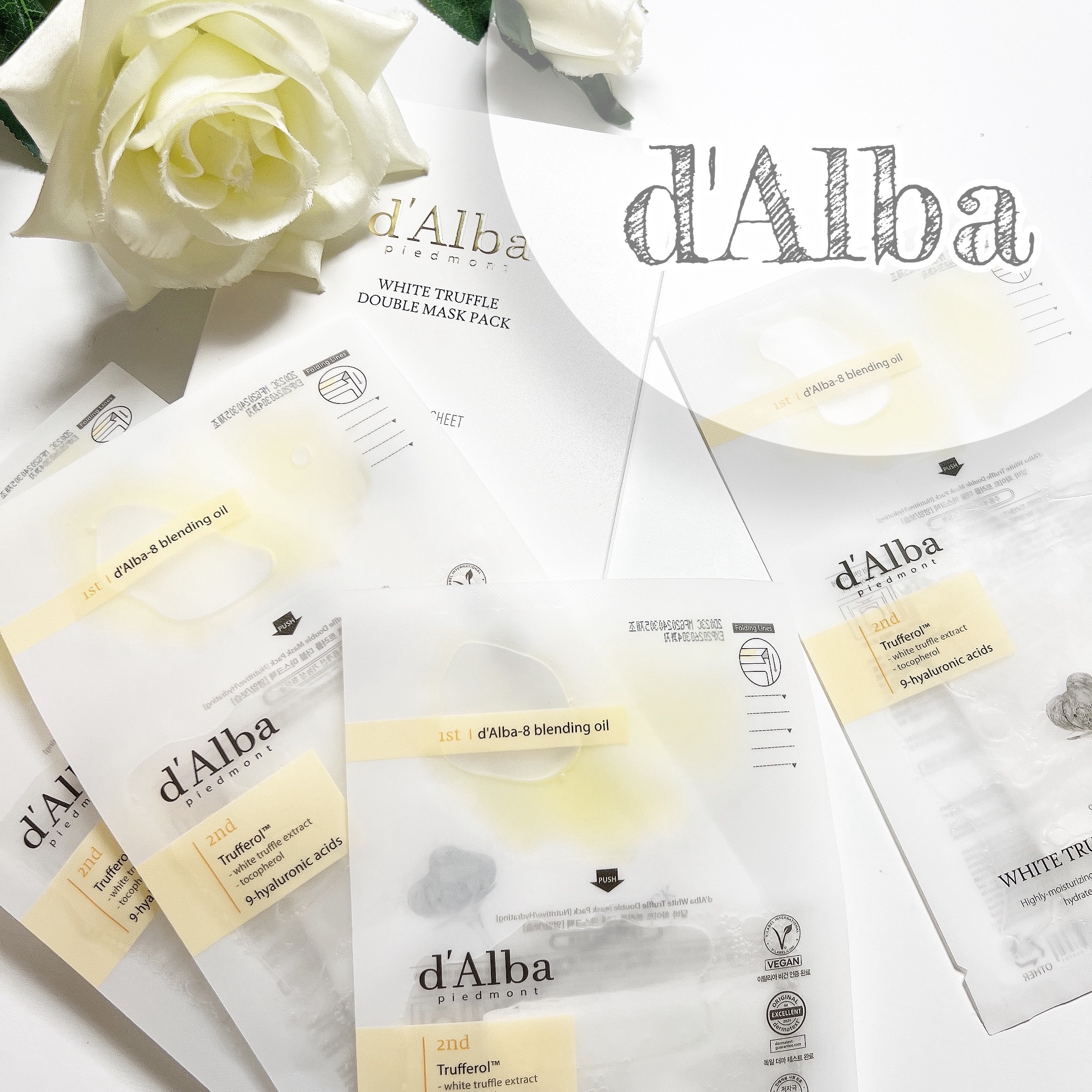 ホワイトトリュフダブルマスクパック(栄養/保湿)/ダルバ/シートマスク・パックを使ったクチコミ（1枚目）