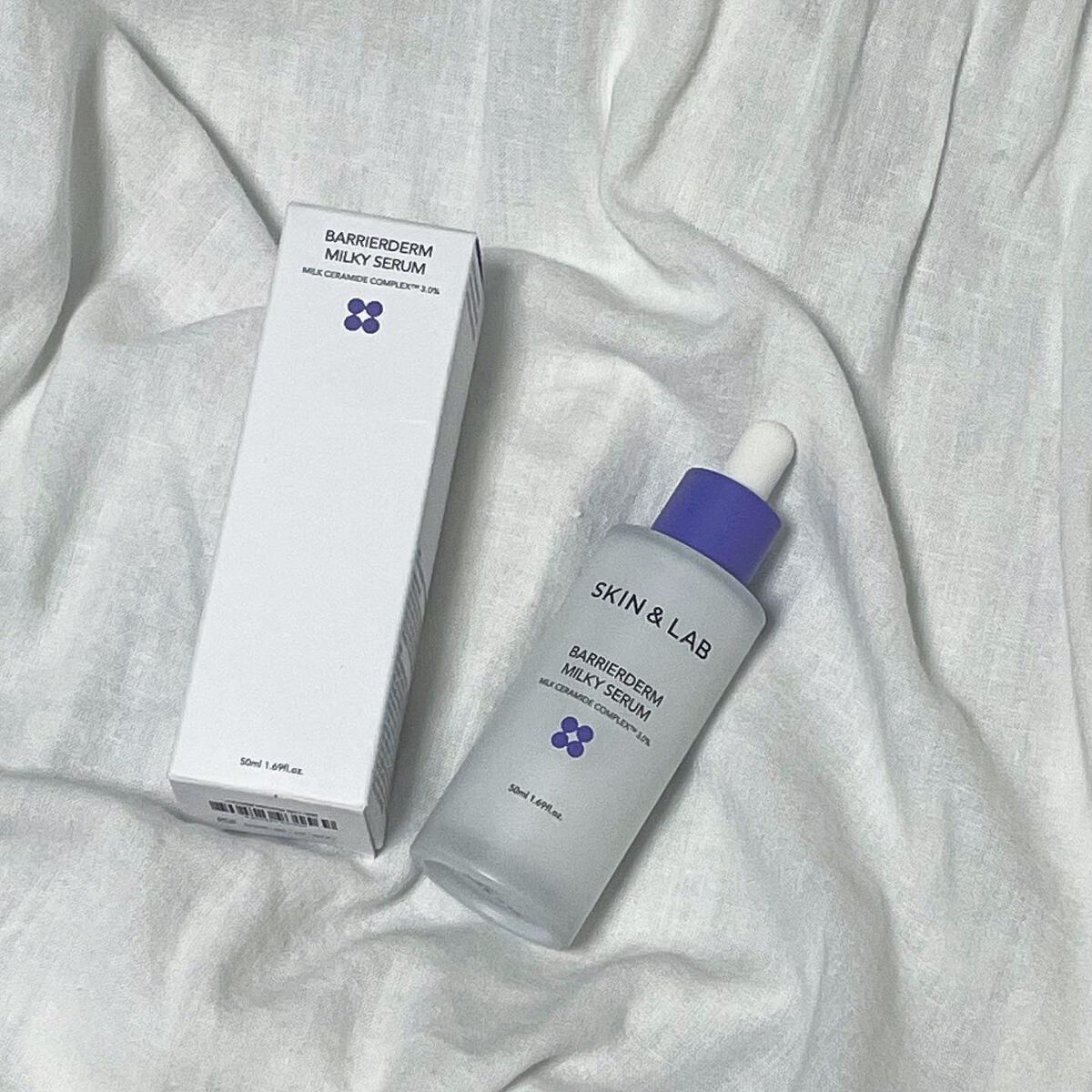 バリアダームミルキーセラム/SKIN&LAB/美容液を使ったクチコミ(1枚目)