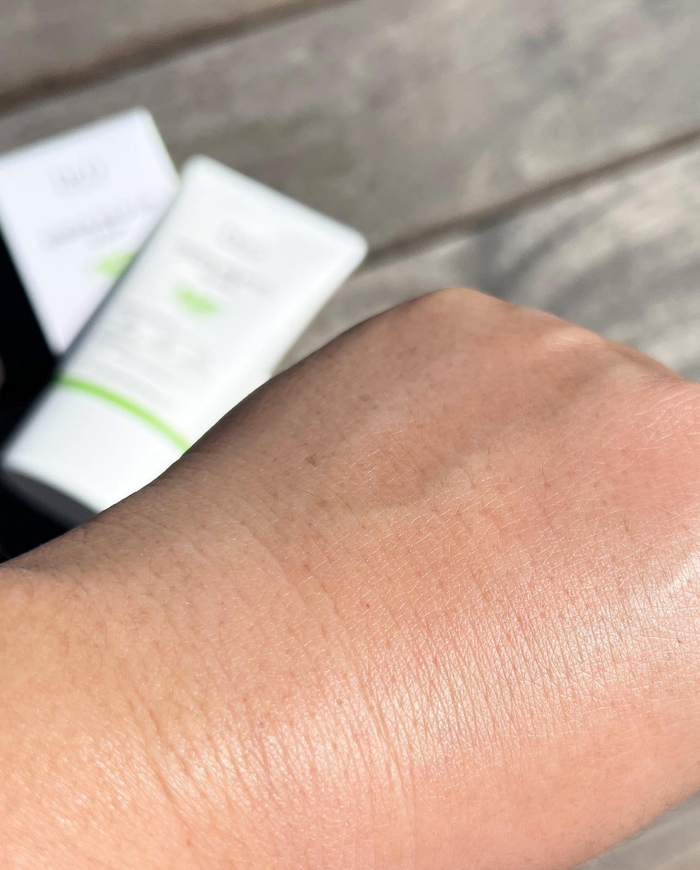グリーンマイルドアップサンプラス/Dr.G/日焼け止めクリームを使ったクチコミ(3枚目)