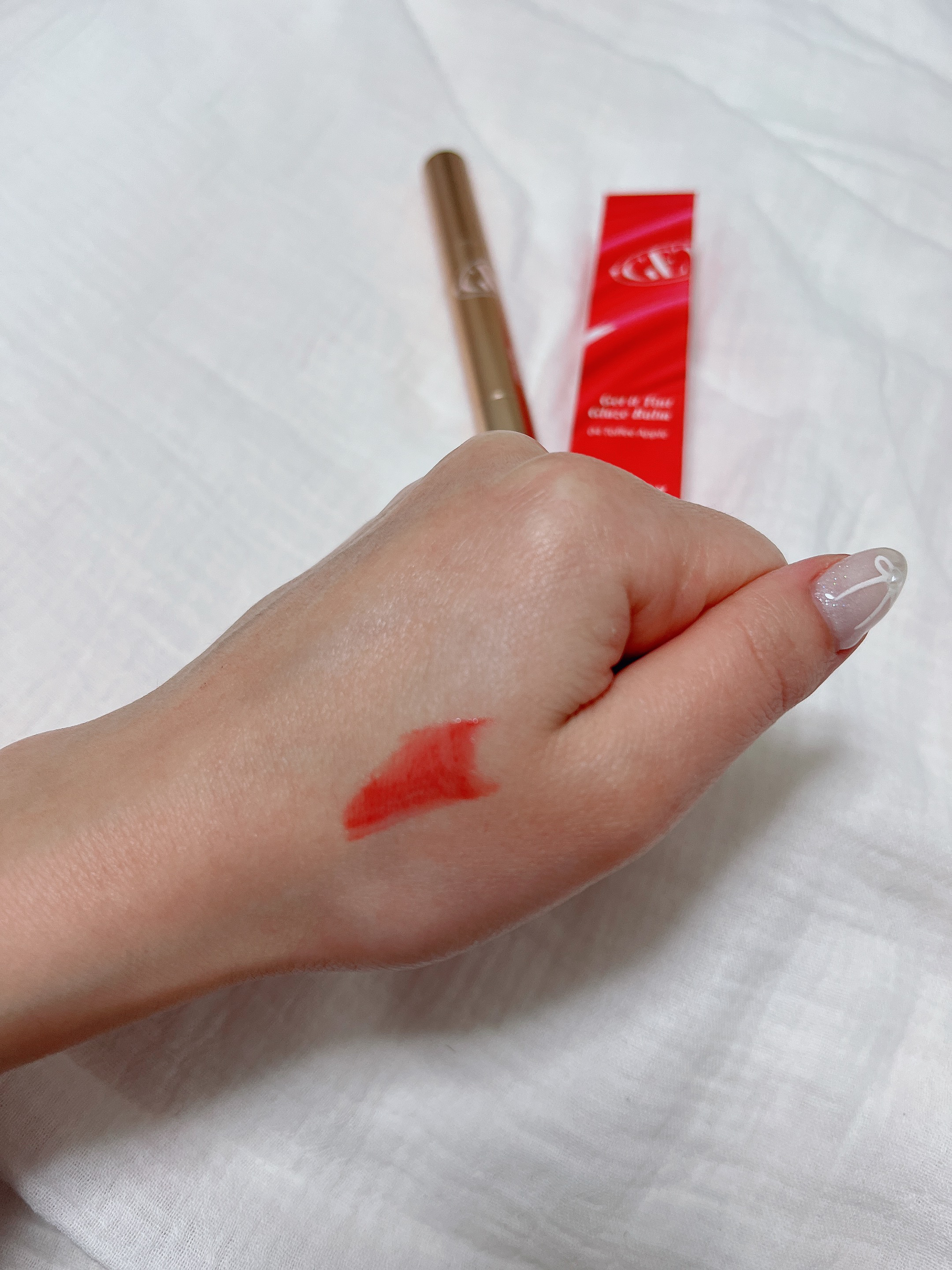 ゲットイットティントグレーズバーム/TONYMOLY/リップティントを使ったクチコミ（2枚目）