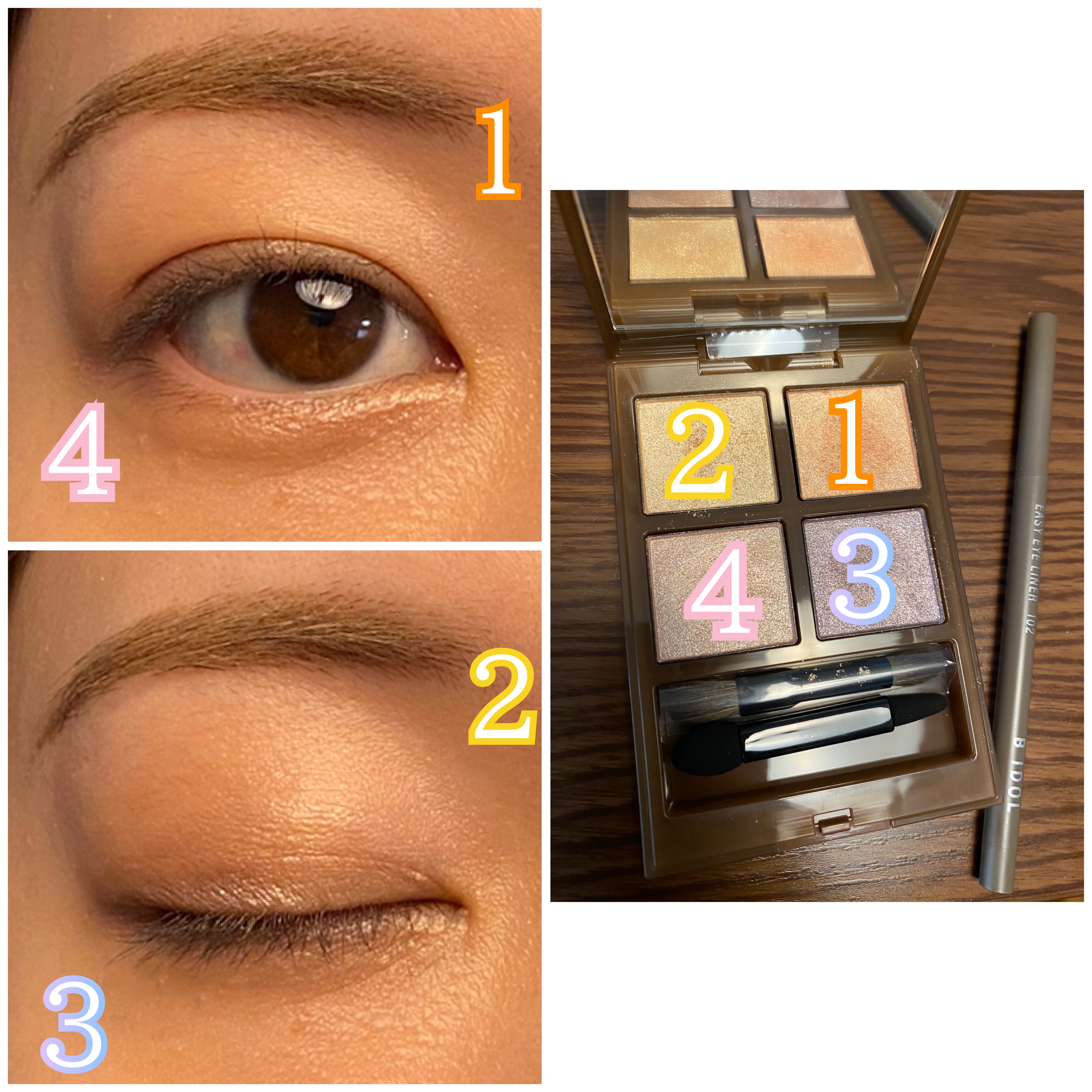 アディクション ホリデーアディクション アイシャドウ パレット + “スルー ザ グラス” 101  Tinted Glass/ADDICTION/アイシャドウパレットを使ったクチコミ（2枚目）