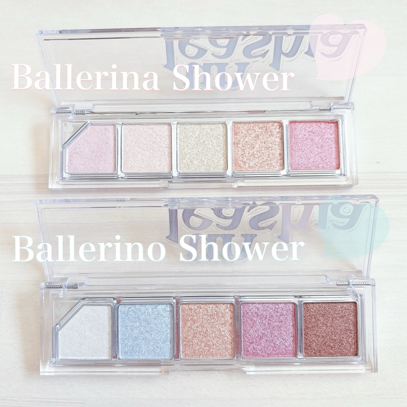 Mood Shower Face Palette/unleashia/パウダーハイライトを使ったクチコミ(2枚目)