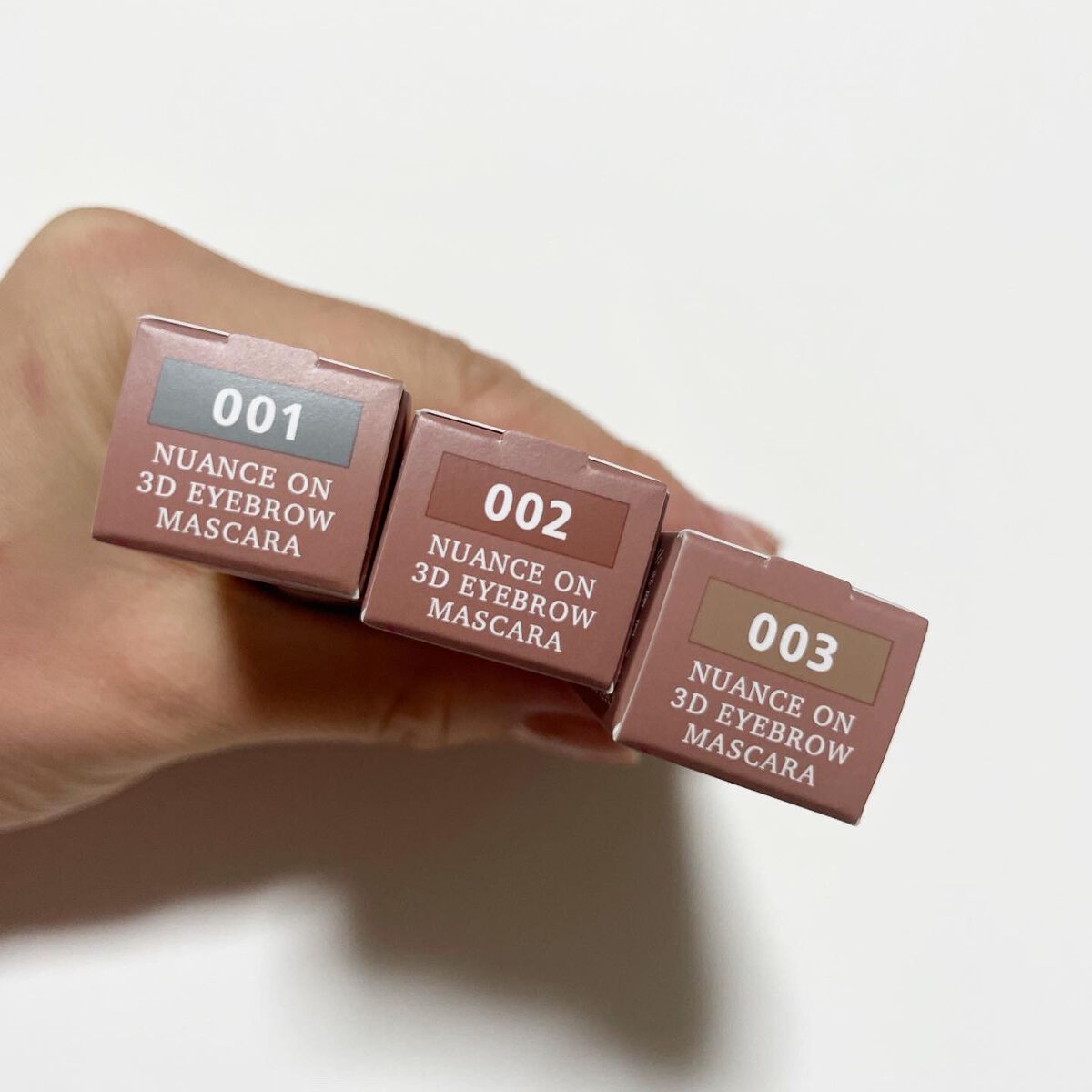 ニュアンスオン3Dアイブロウマスカラ/BLEND BERRY/眉マスカラを使ったクチコミ(5枚目)