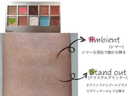 ニューデップスアイシャドウパレット/hince/アイシャドウパレットを使ったクチコミ(5枚目)