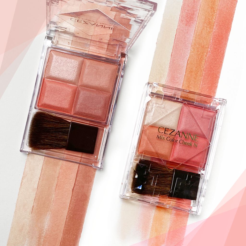 ミックスカラーチークN/CEZANNE/パウダーチークを使ったクチコミ（1枚目）
