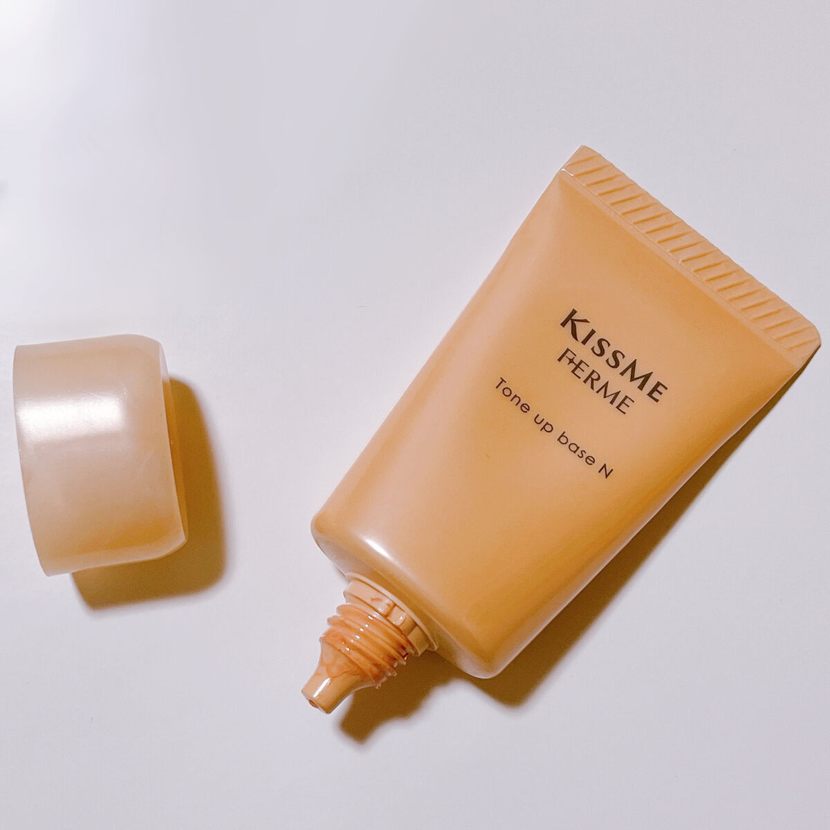 キスミー フェルム トーンアップ化粧下地Ｎのクチコミ「【キスミー フェルム】

トーンアップ化粧下地Ｎ

色:ヘルシーオレンジ 02

SPF16 .....」（2枚目）