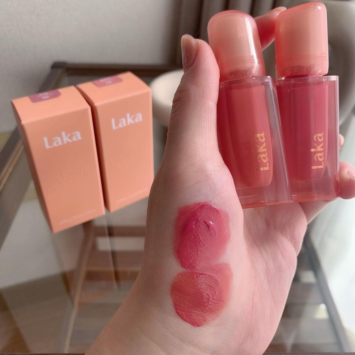 2022年冬新作リップグロス】ジェリーイングヌードグロス｜Lakaは落ち