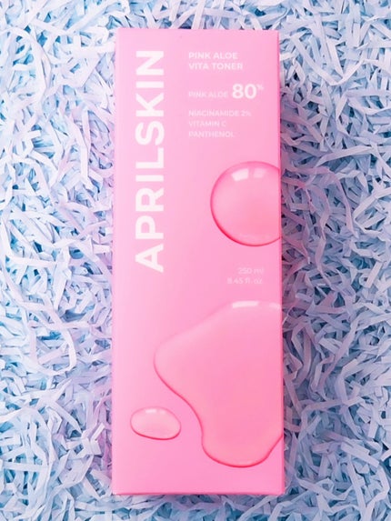 ピンクアロエビタトナー/APRILSKIN/化粧水を使ったクチコミ(8枚目)