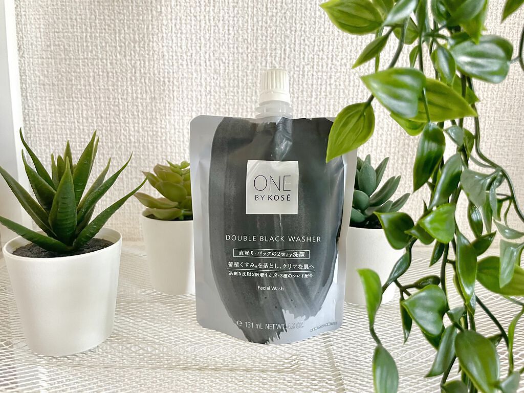 ダブル ブラック ウォッシャー/ONE BY KOSE/その他洗顔料を使ったクチコミ（1枚目）
