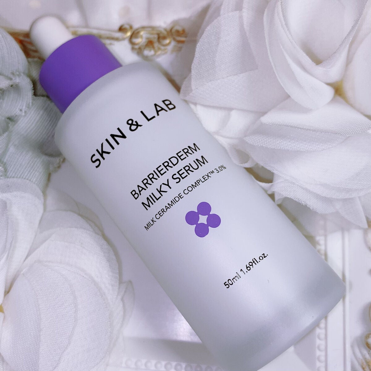 バリアダームミルキーセラム/SKIN&LAB/美容液を使ったクチコミ(2枚目)