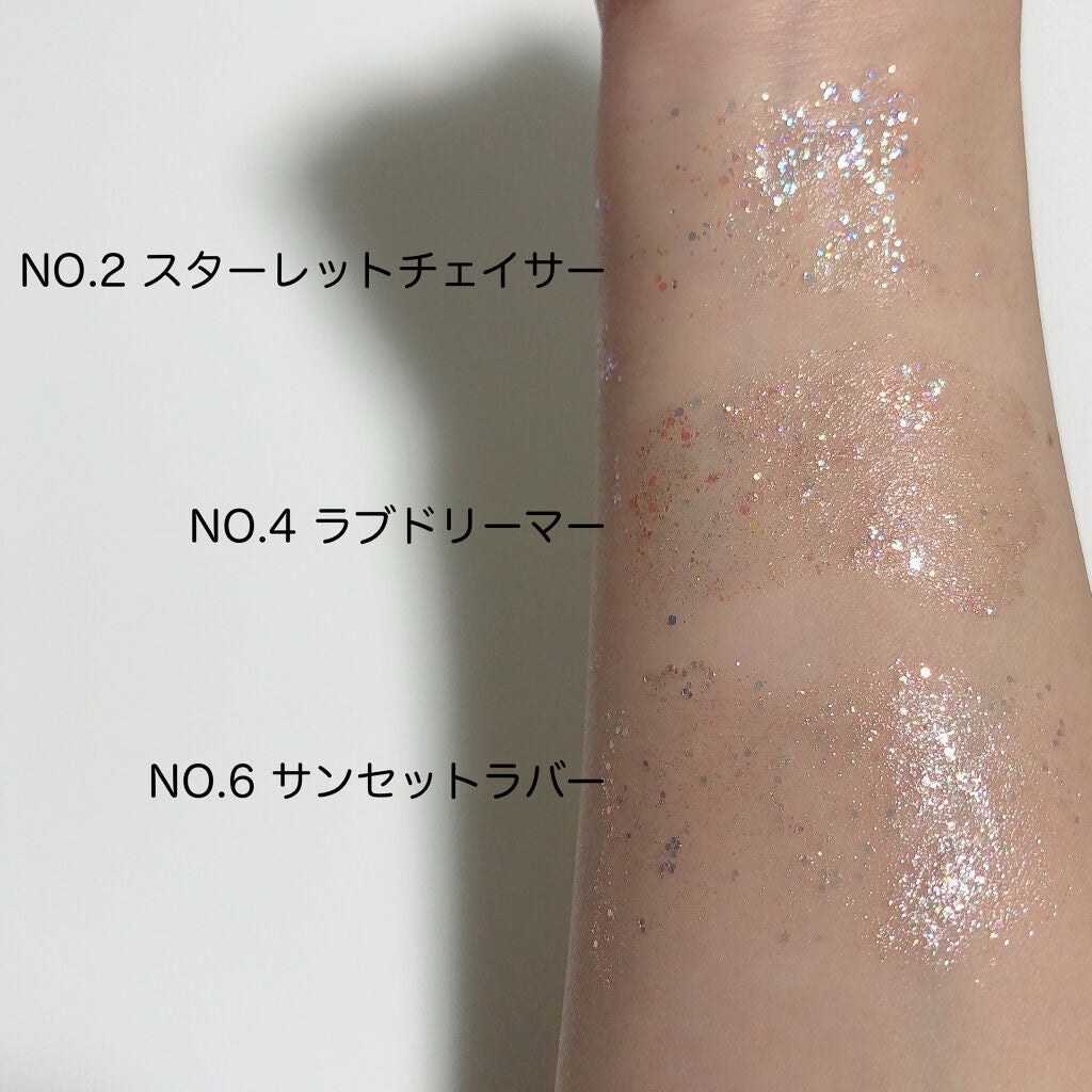 ゲットルーズグリッタージェル/unleashia/グリッターを使ったクチコミ(8枚目)