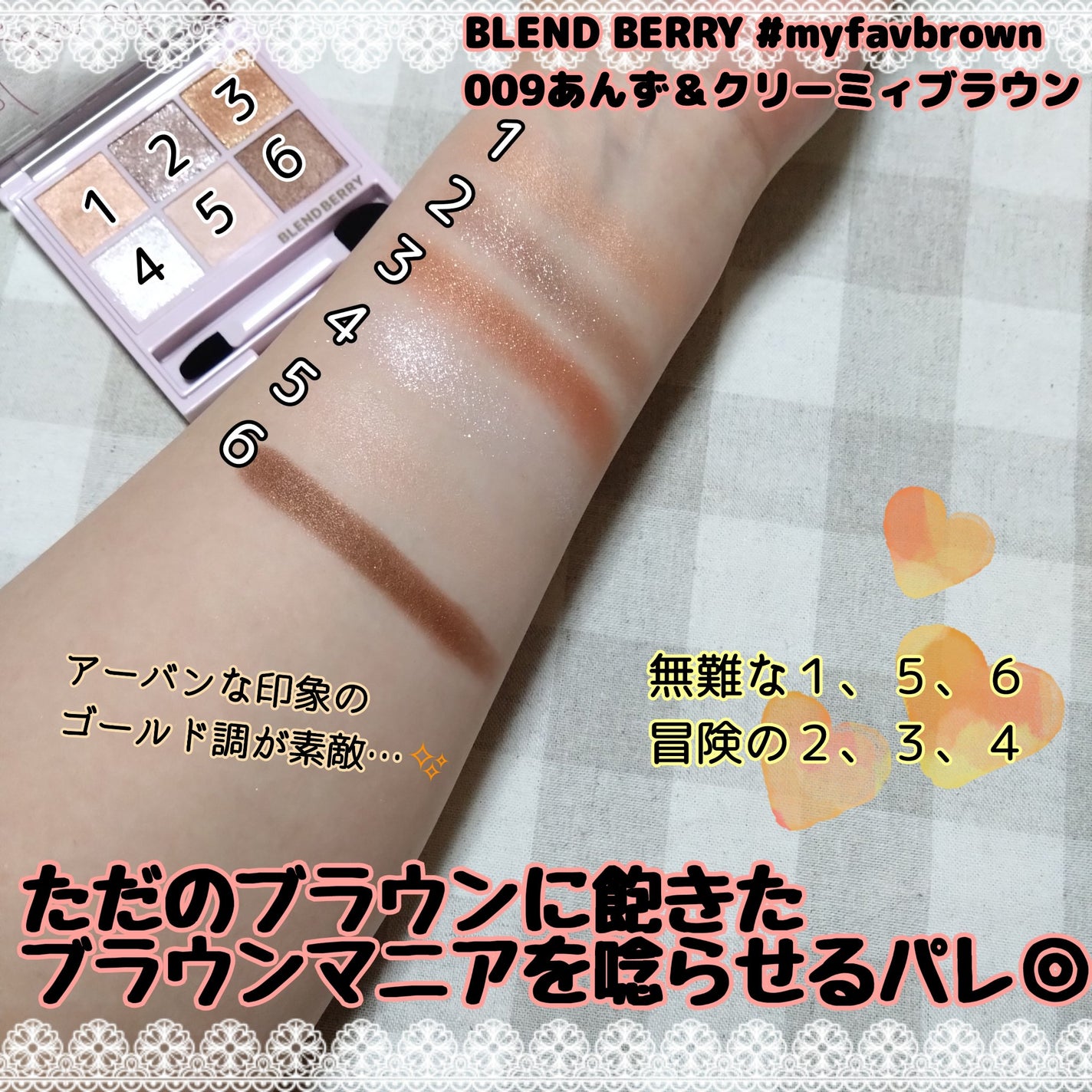 オーラクリエイション/BLEND BERRY/アイシャドウパレットを使ったクチコミ(4枚目)