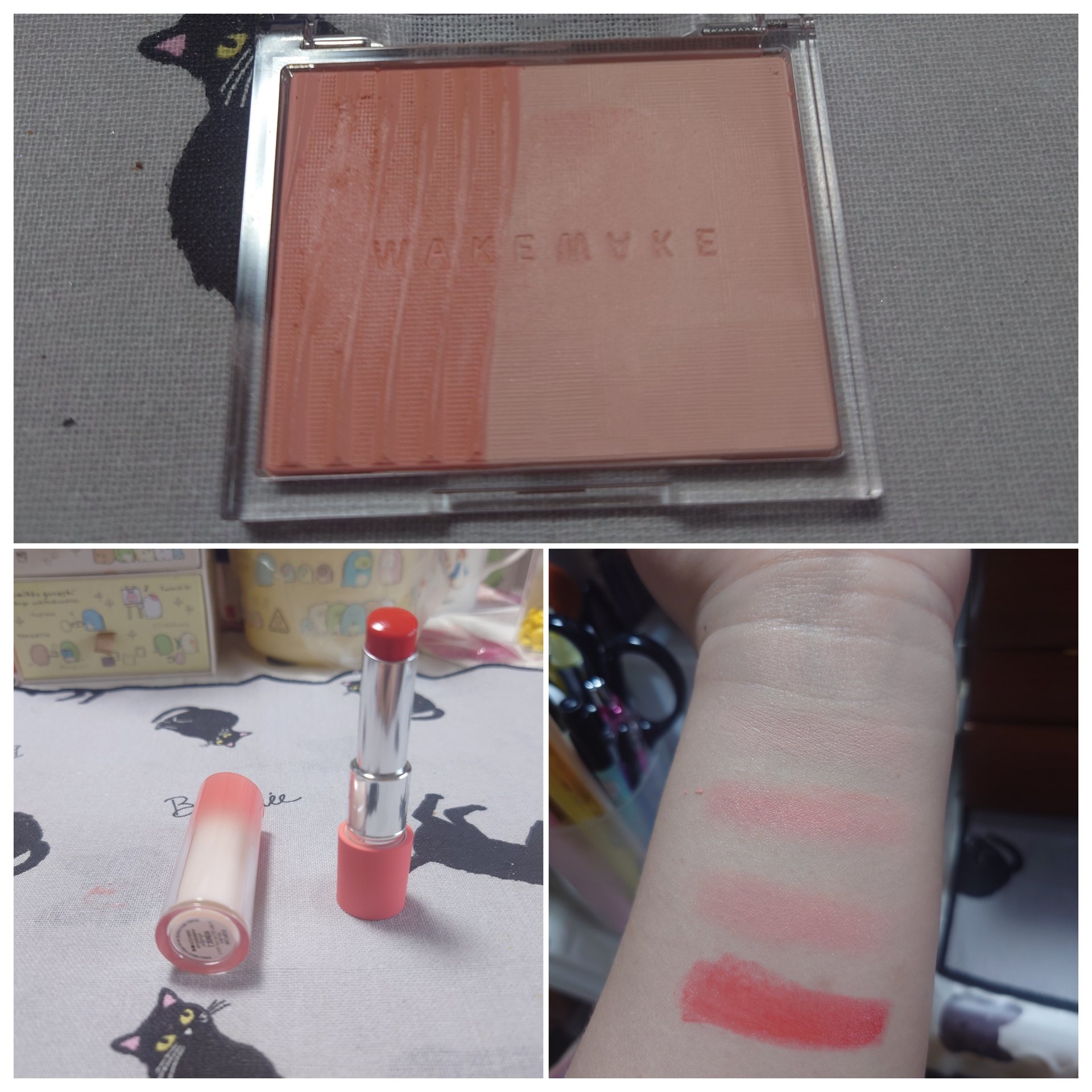 グロウコントゥアリングハイライターパレット/wakemake/パウダーハイライトを使ったクチコミ（3枚目）