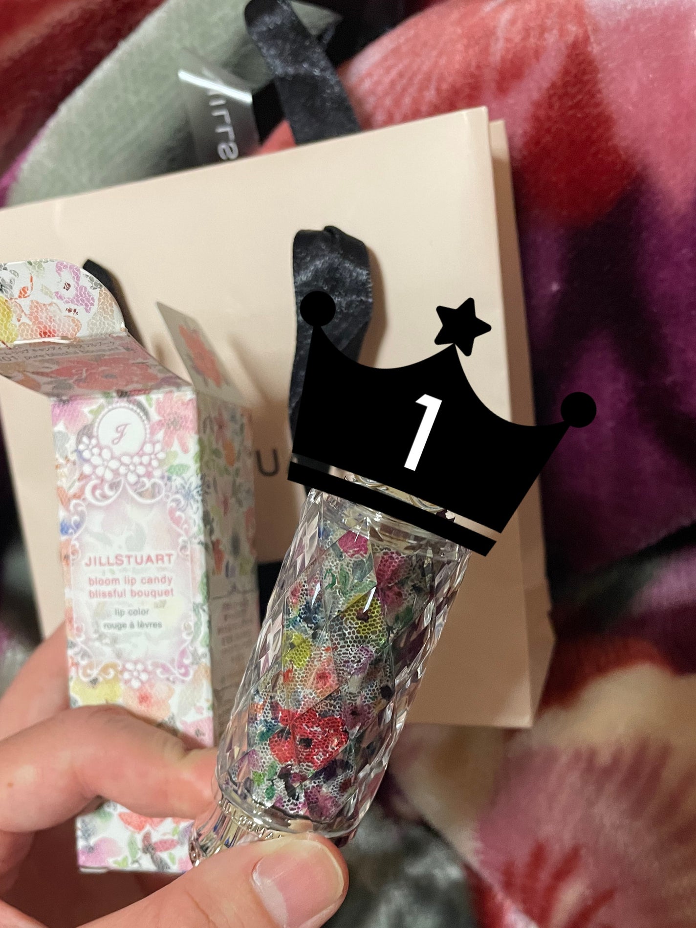 ブルーム リップ キャンディ ブリスフルブーケ/JILL STUART/口紅を使ったクチコミ(1枚目)