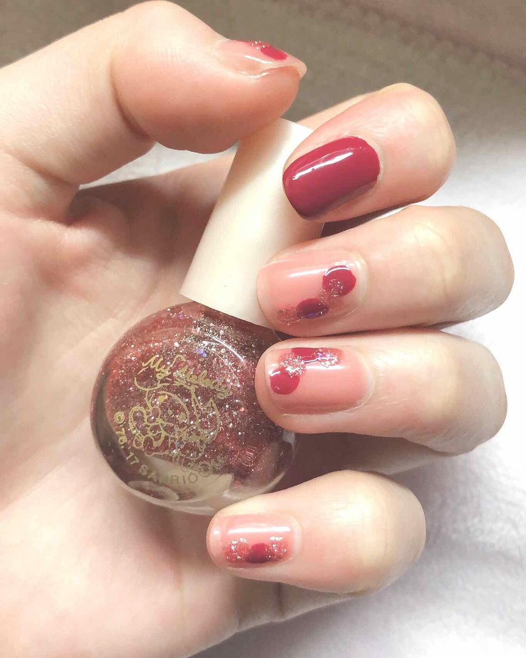 サンリオネイル/DAISO/マニキュアを使ったクチコミ（3枚目）