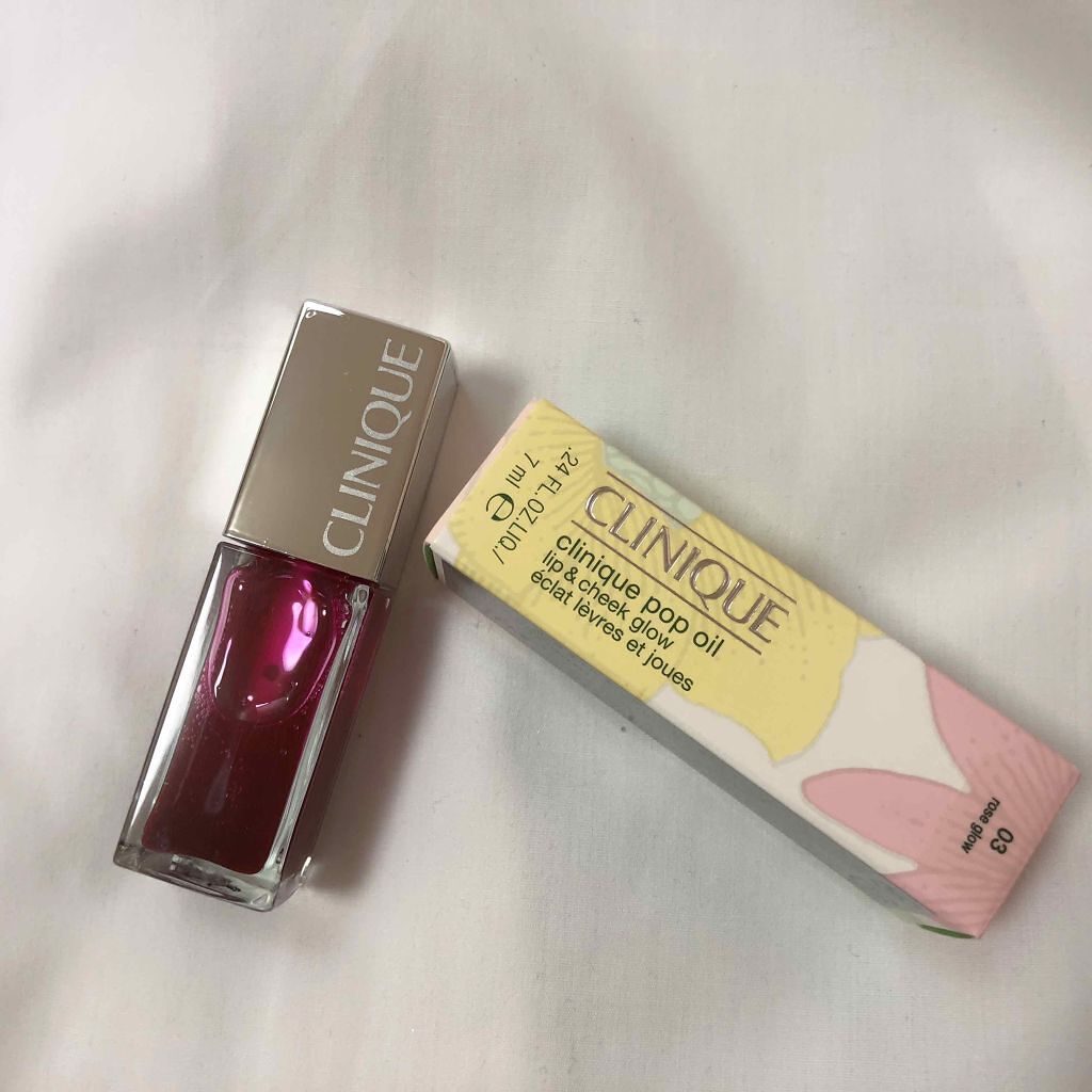 クリニーク ポップ オイル 03 ローズ グロウ/CLINIQUE/リキッドチークを使ったクチコミ（1枚目）