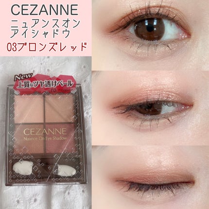 ニュアンスオンアイシャドウ/CEZANNE/アイシャドウパレットを使ったクチコミ(1枚目)