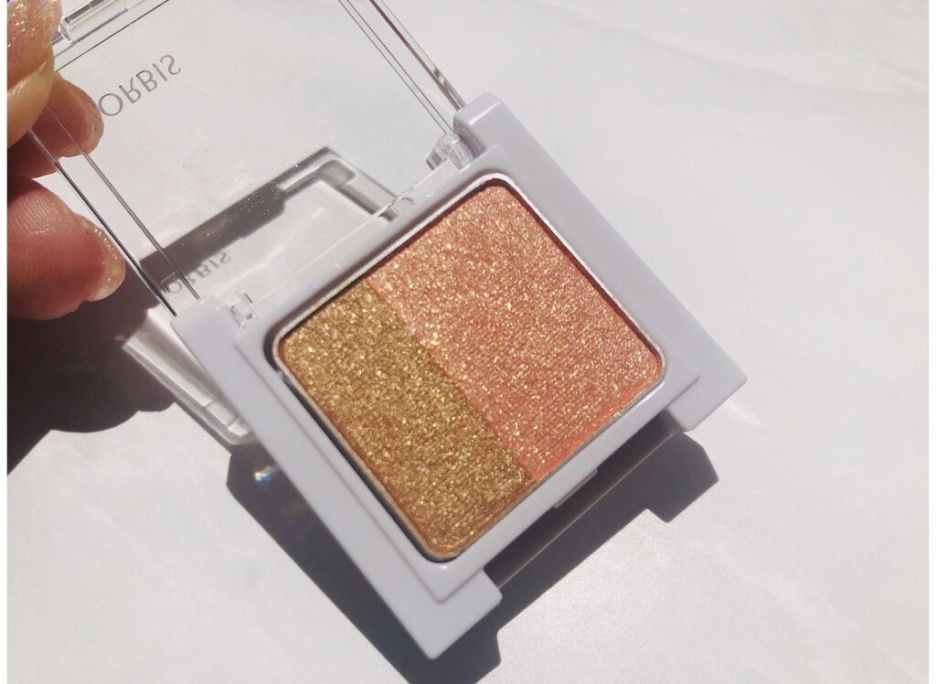 ツイングラデーションアイカラー オレンジプラリネ/オルビス/アイシャドウパレットを使ったクチコミ（1枚目）