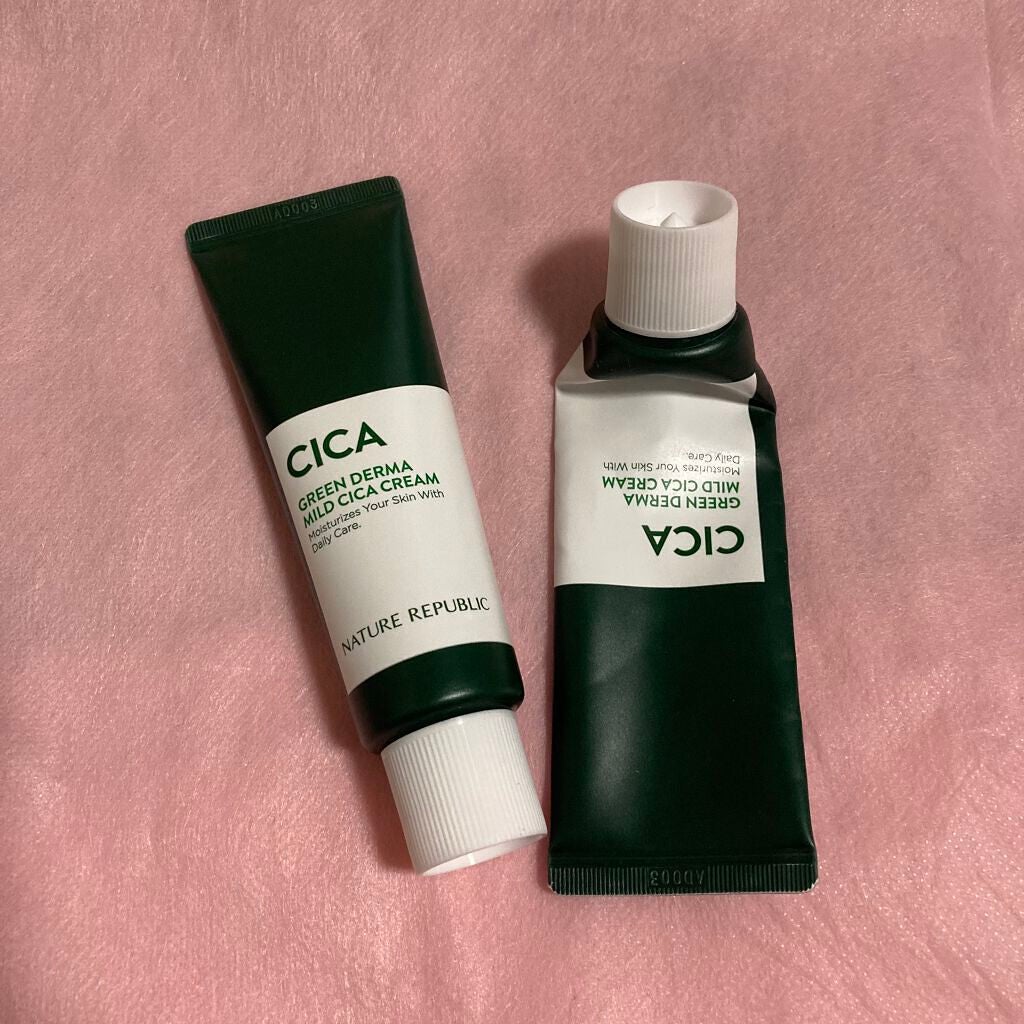 グリーン ダーマ マイルド クリーム/ネイチャーリパブリック/フェイスクリームを使ったクチコミ(1枚目)