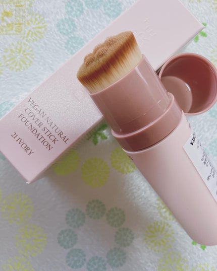 まゆ on LIPS 「「DERMASHARE ヴィーガンナチュラルカバースティックフ..」(4枚目)