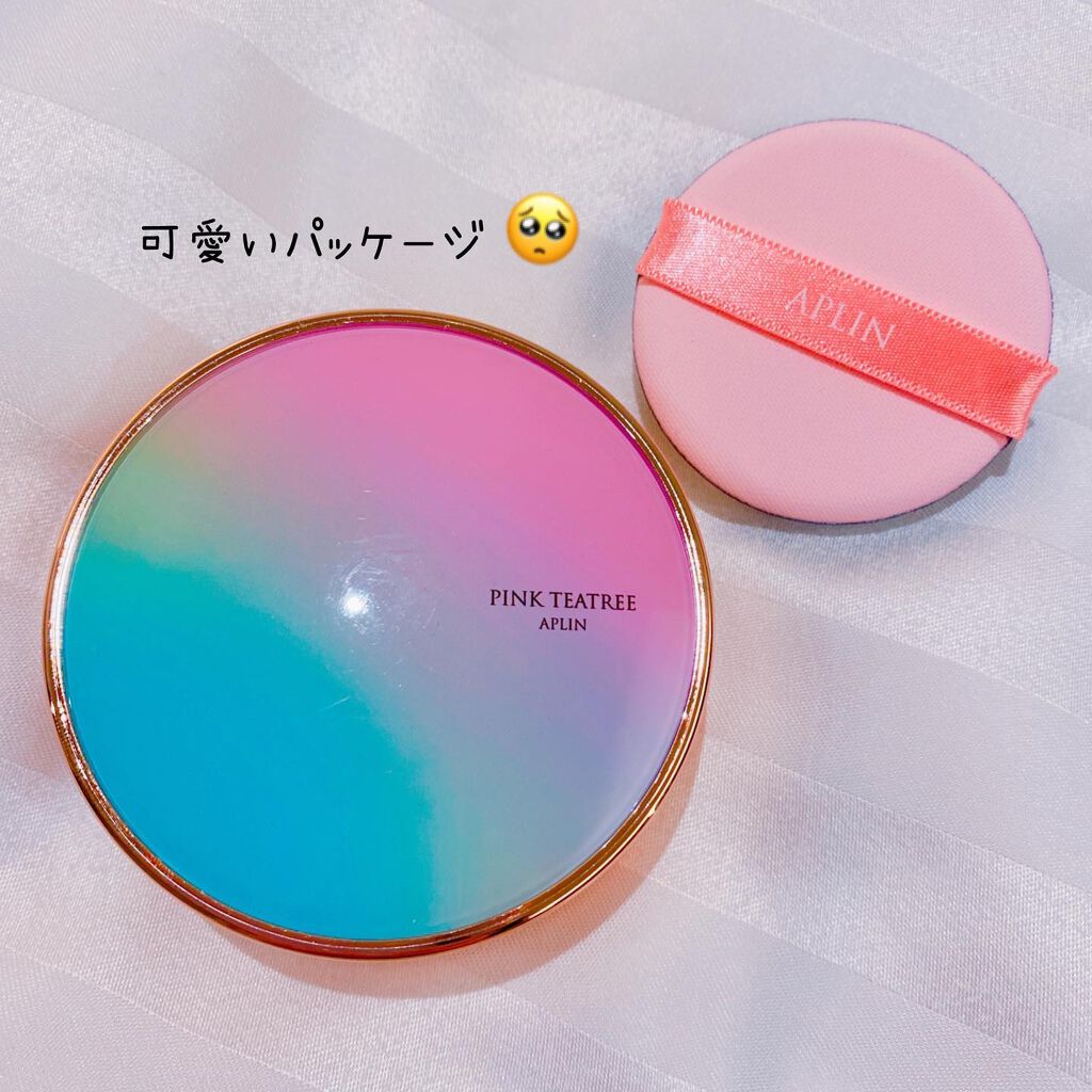 ピンクティーツリーカバークッション/APLIN/クッションファンデーションを使ったクチコミ（2枚目）