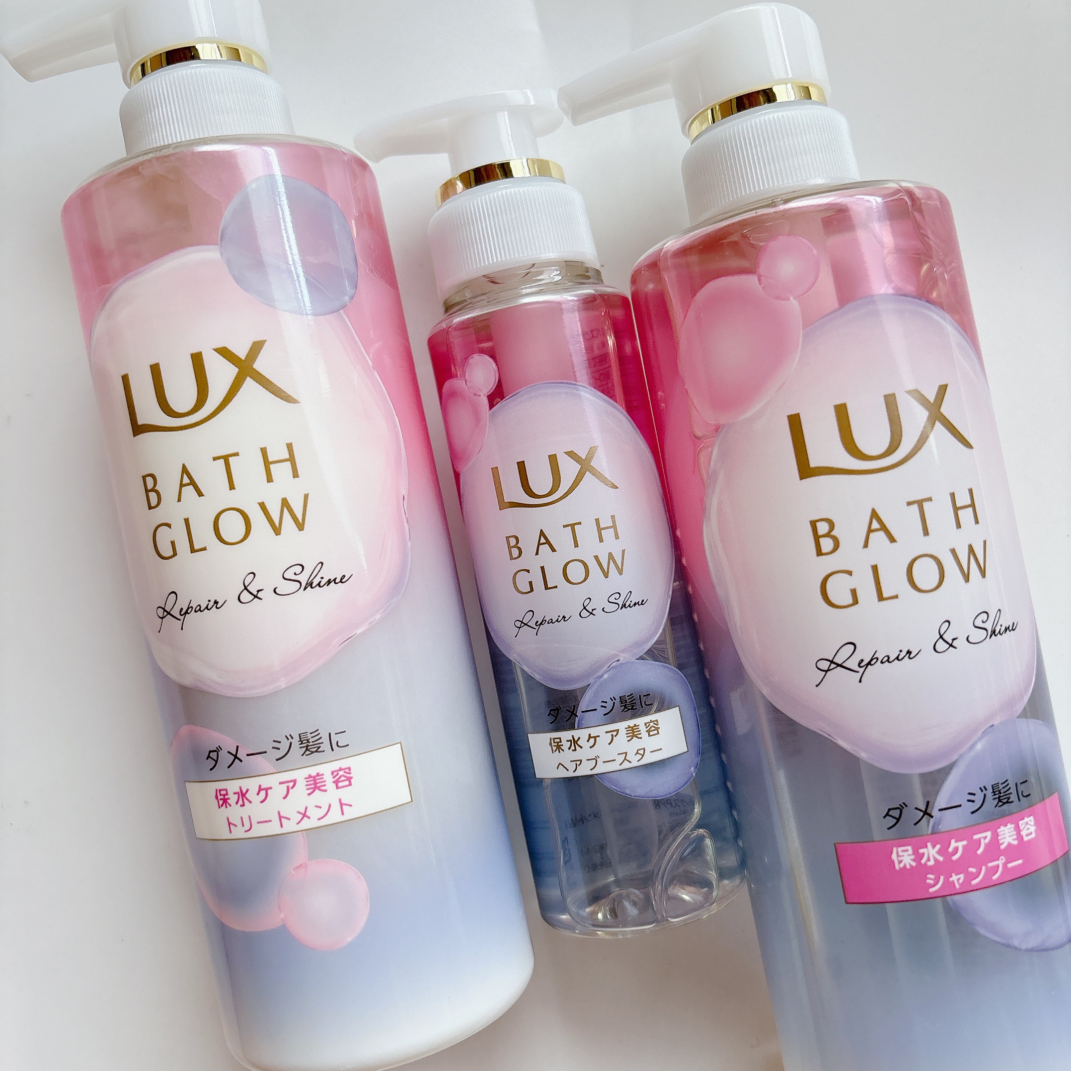 バスグロウ リペア&シャイン シャンプー / トリートメント/LUX/市販シャンプーを使ったクチコミ（1枚目）