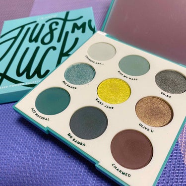 ジャスト マイ ラック グリーン アイシャドウ パレット/ColourPop/パウダーアイシャドウを使ったクチコミ（2枚目）