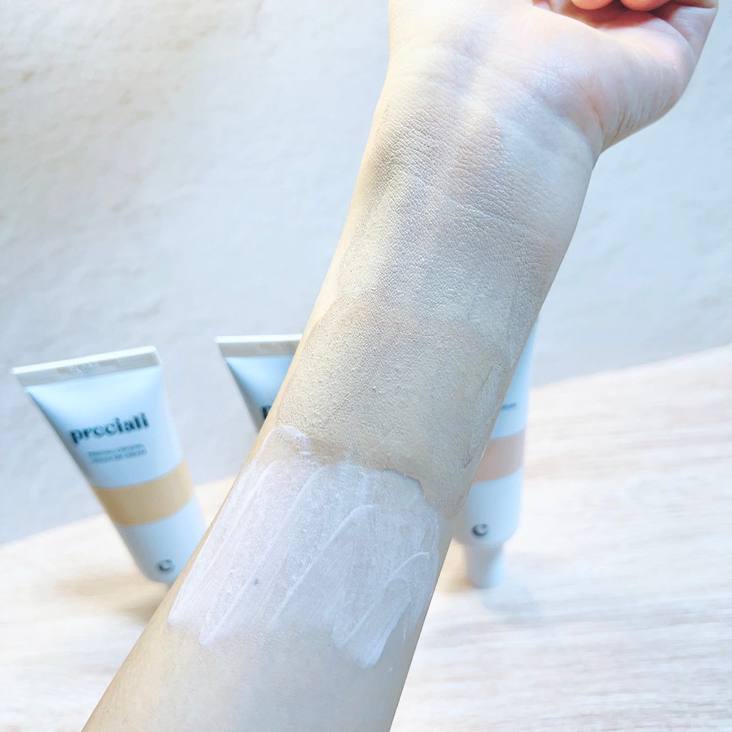 CRYSTAL VEGAN BB CREAM/PRECIALI/BBクリームを使ったクチコミ(6枚目)