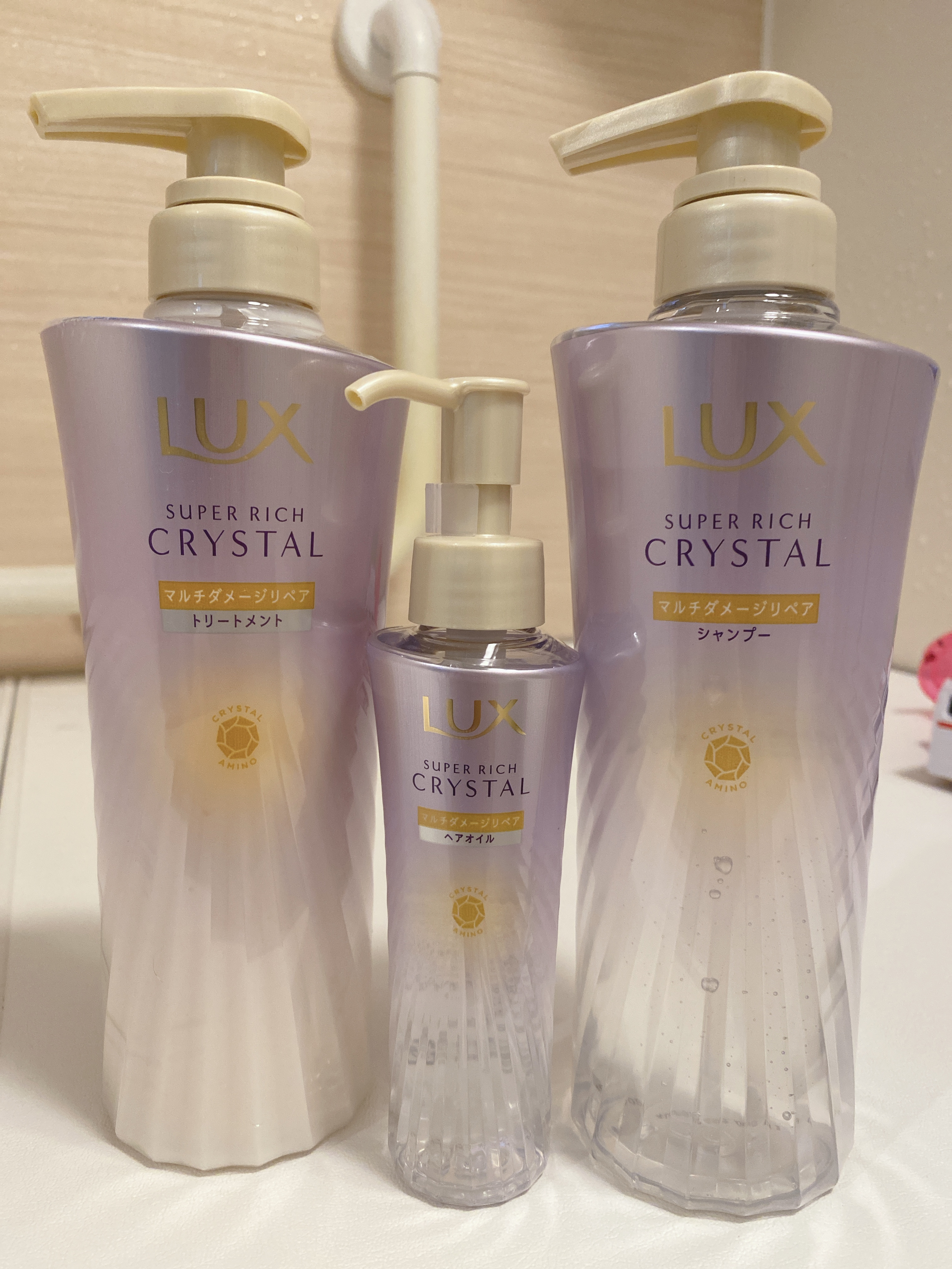 ラックス スーパーリッチクリスタル マルチダメージリペア ヘアオイル/LUX/ヘアオイルを使ったクチコミ（2枚目）