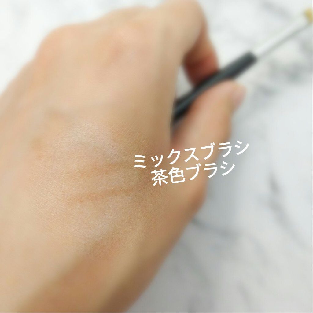 ダブルエンドアイブロウブラシ熊野筆/&be/メイクブラシを使ったクチコミ(4枚目)